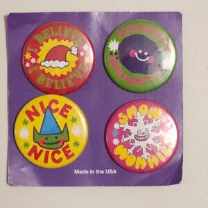 LUSH Limited Edition Christmas Bagde Set of 4 COMPLETE